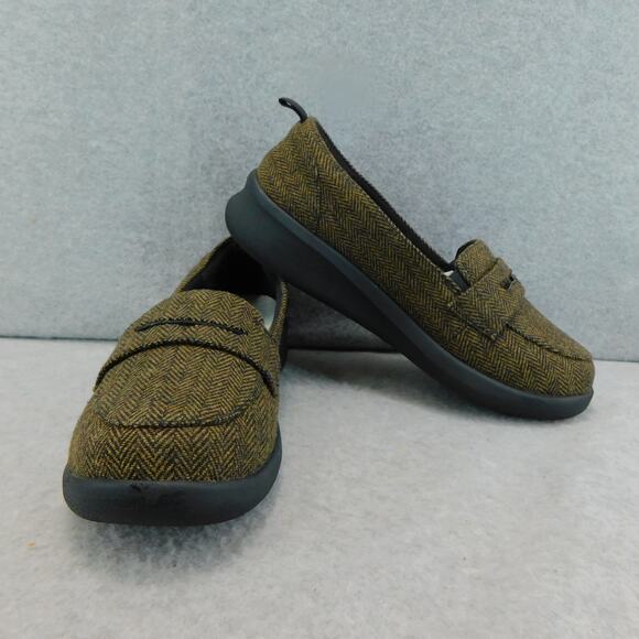 CLOUDSTEPPERS by Clarks Slip-On Loafers Brown Tweed - Size 6.5 Wide - Picture 8 of 9